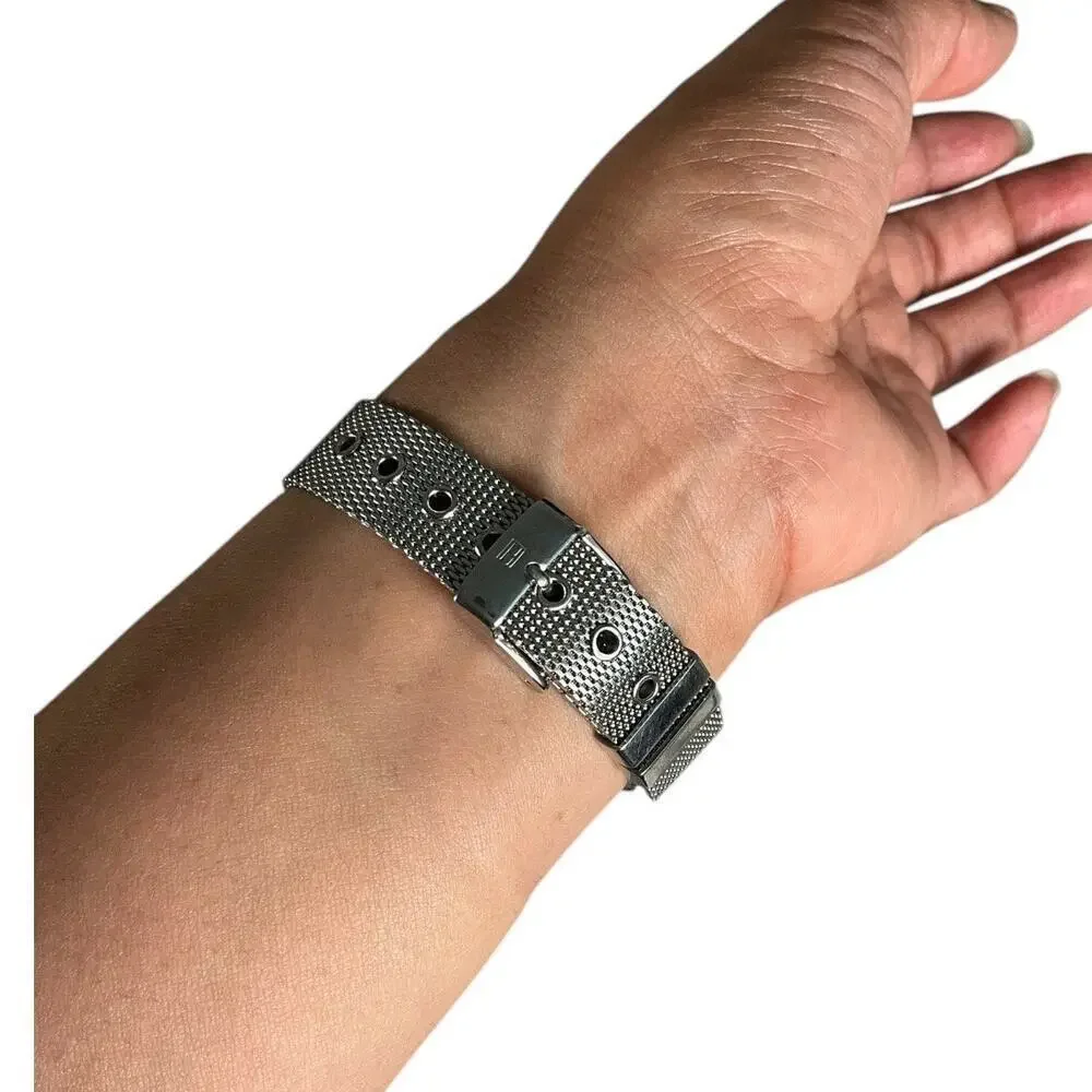 Tommy Hilfiger Women's Watch Water Resistant 100% Stainless Steel Mesh Silver